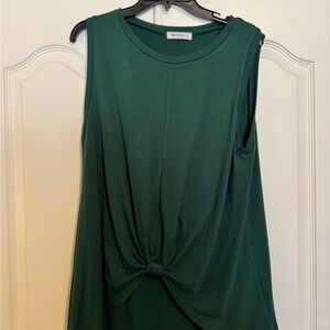 Green Sleeveless Top